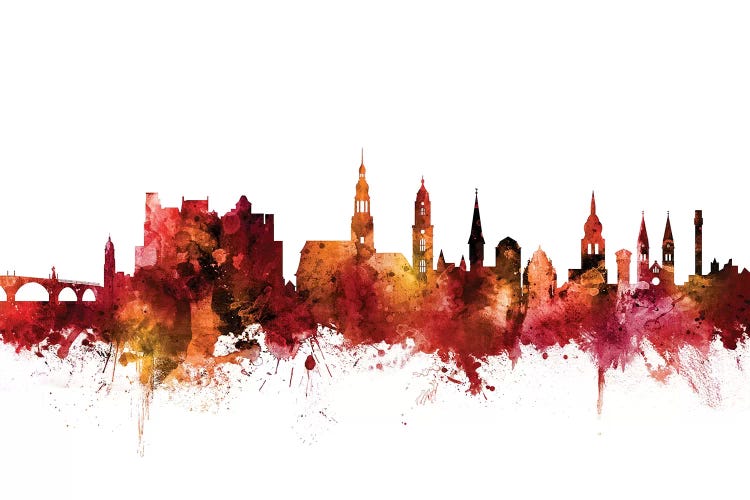 Rusted Heidelberg, Germany Skyline by Michael Tompsett wall art