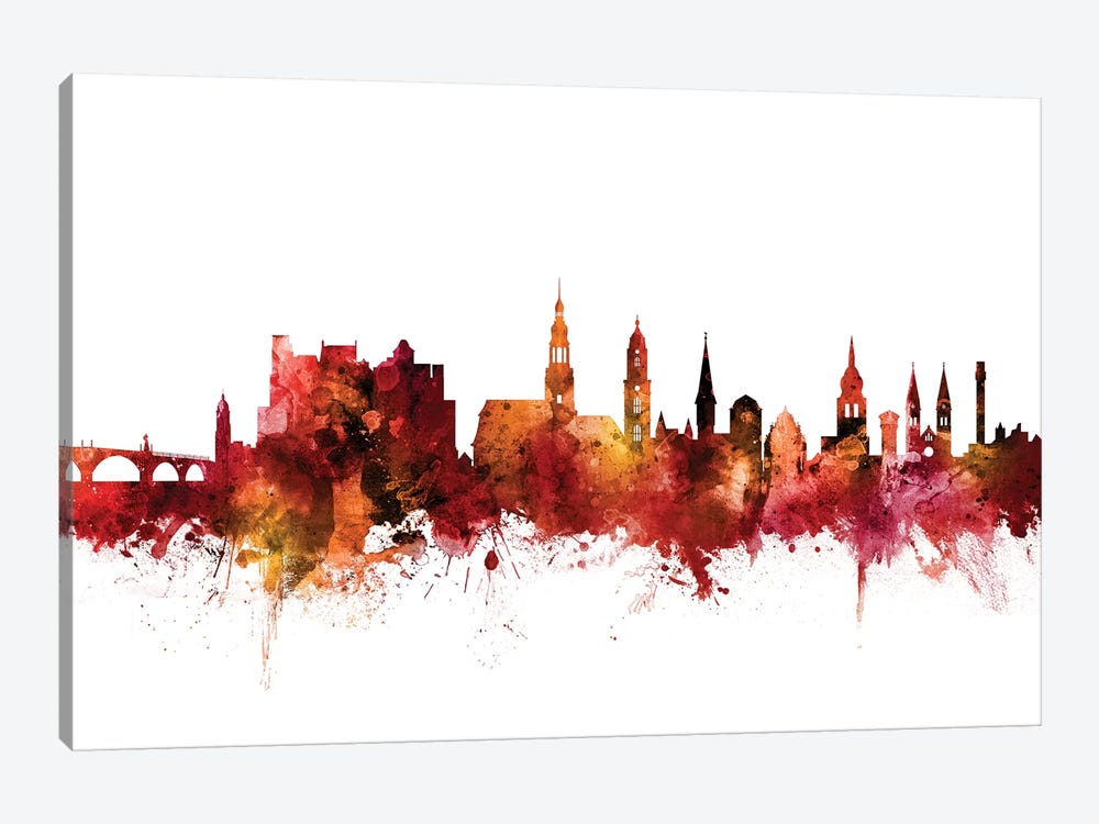 Heidelberg, Germany Skyline by Michael Tompsett 1-piece Canvas Wall Art