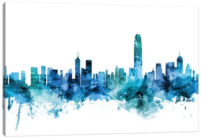 Hong Kong Skyline Canvas Art Print - Hong Kong Art