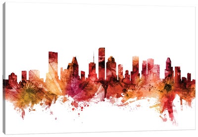 Houston, Texas Skyline Canvas Art Print - Texas Art
