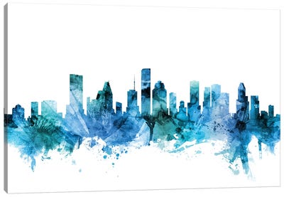 Houston, Texas Skyline Canvas Art Print - Michael Tompsett