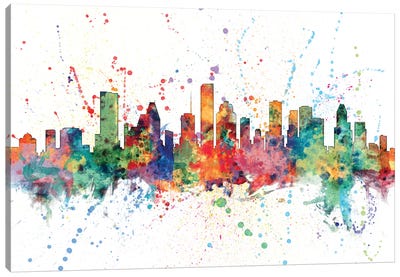 Houston, Texas, USA Canvas Art Print - Houston Skylines