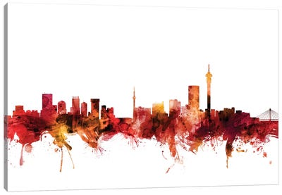 Johannesburg, South Africa Skyline Canvas Art Print