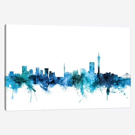 Johannesburg, South Africa Skyline Canvas Print #MTO1405} by Michael Tompsett Canvas Print