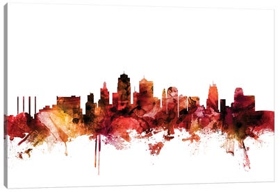 Kansas City, Missouri Skyline Canvas Art Print - Kansas City Skylines