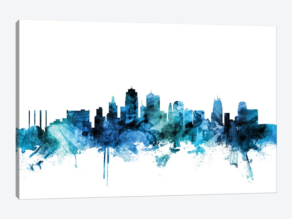Kansas City, Missouri Skyline by Michael Tompsett 1-piece Art Print