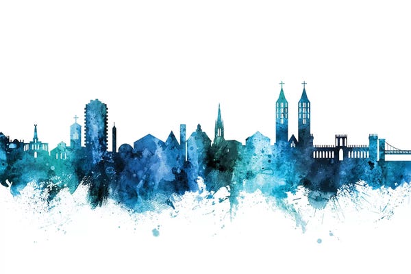 Blue Kassel, Germany Skyline