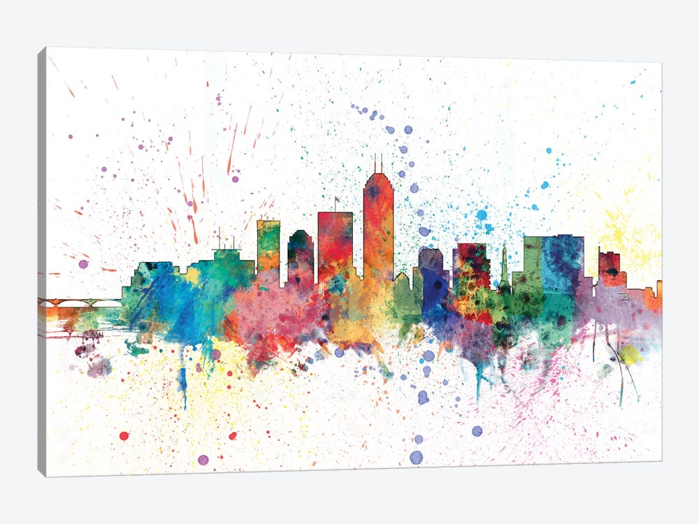 Indianapolis, Indiana, USA by Michael Tompsett 1-piece Canvas Artwork