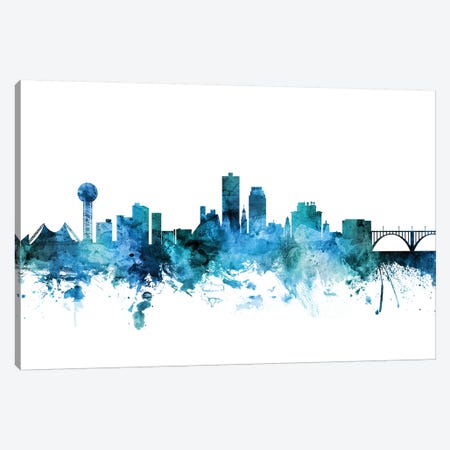 Knoxville, Tennessee Skyline Canvas Print #MTO1412} by Michael Tompsett Canvas Print