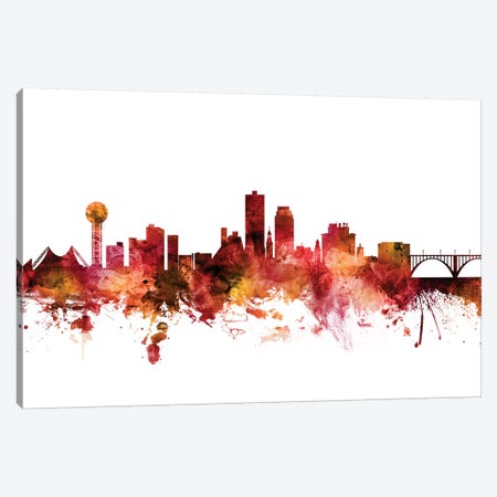 Knoxville, Tennessee Skyline Canvas Print #MTO1413} by Michael Tompsett Canvas Art Print
