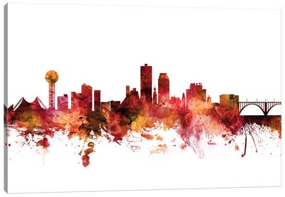 Knoxville, Tennessee Skyline Canvas Art Print - Tennessee Art