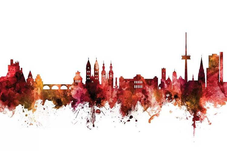Rusted Koblenz, Germany Skyline by Michael Tompsett wall art
