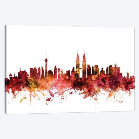 Kuala Lumpur, Malaysia Skyline Canvas Print #MTO1418} by Michael Tompsett Canvas Print