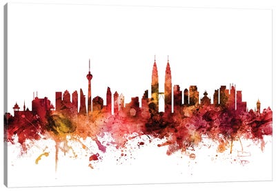 Kuala Lumpur, Malaysia Skyline Canvas Art Print - Kuala Lumpur Art
