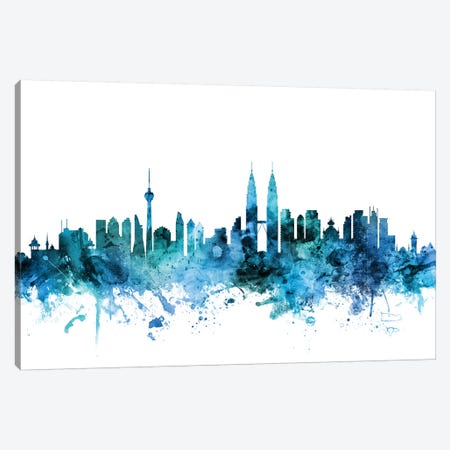 Kuala Lumpur, Malaysia Skyline Canvas Print #MTO1419} by Michael Tompsett Canvas Print