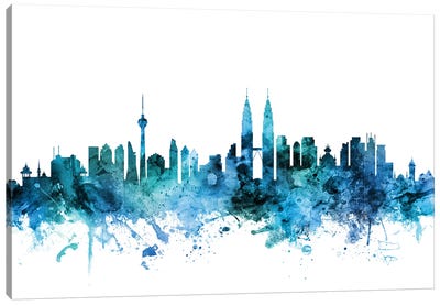 Kuala Lumpur, Malaysia Skyline Canvas Art Print - Malaysia
