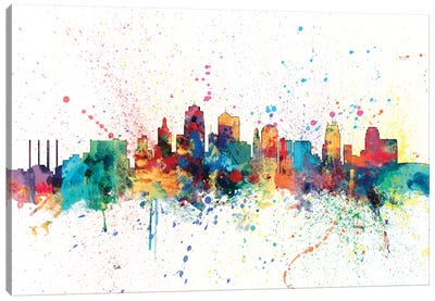 Kansas City, Missouri, USA Canvas Art Print - Kansas City Skylines