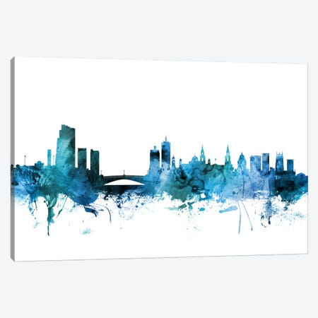 Leeds, England Skyline Canvas Print #MTO1427} by Michael Tompsett Art Print