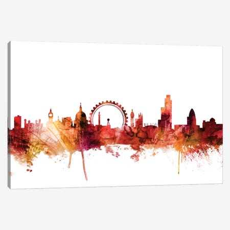 London, England Skyline Canvas Print #MTO1444} by Michael Tompsett Canvas Print