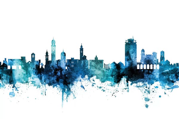 Blue Lugano, Switzerland Skyline