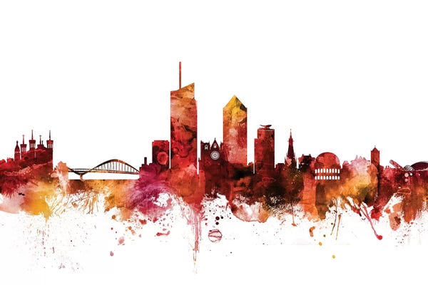 Rusted Lyon, France Skyline