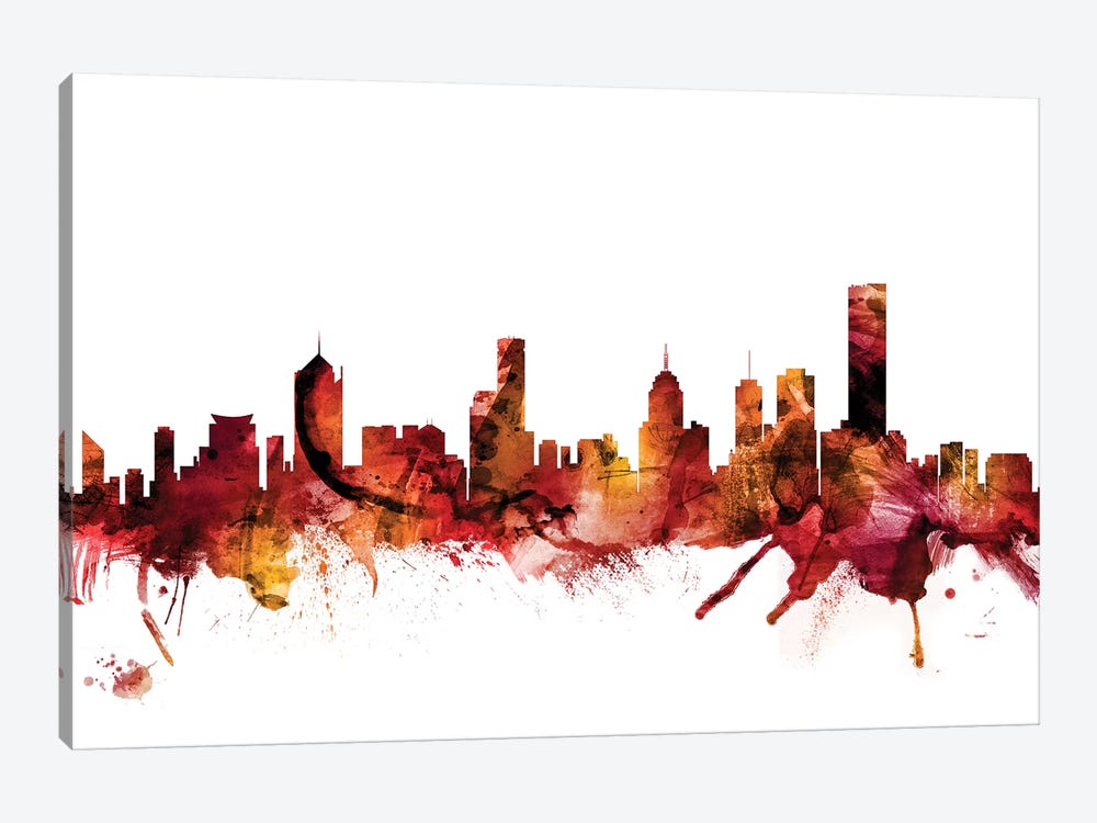 Melbourne, Australia Skyline by Michael Tompsett 1-piece Canvas Wall Art