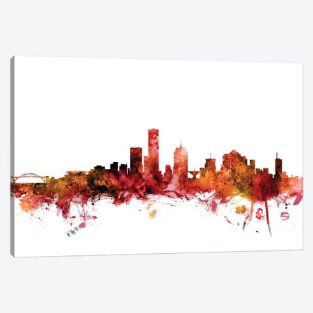 Milwaukee, Wisconsin Skyline Canvas Print #MTO1478} by Michael Tompsett Canvas Art Print