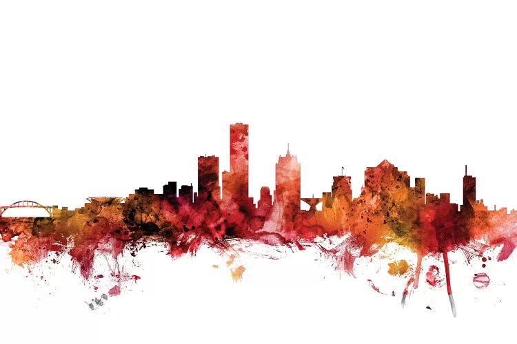 Rusted Milwaukee, Wisconsin Skyline