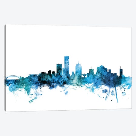 Milwaukee, Wisconsin Skyline Canvas Print #MTO1479} by Michael Tompsett Canvas Print