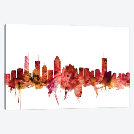 Montreal, Canada Skyline Canvas Print #MTO1482} by Michael Tompsett Canvas Wall Art