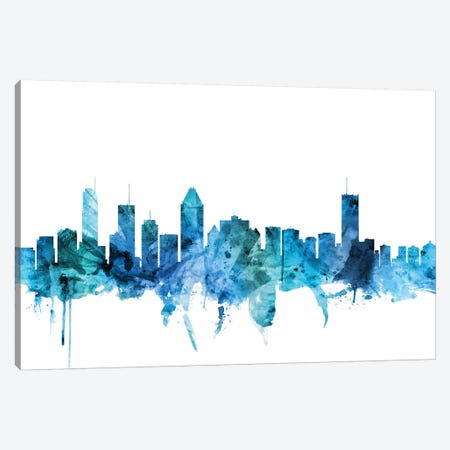 Montreal, Canada Skyline Canvas Print #MTO1483} by Michael Tompsett Canvas Artwork