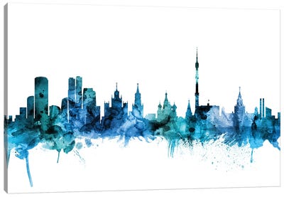 Moscow, Russia Skyline Canvas Art Print - Moscow Art