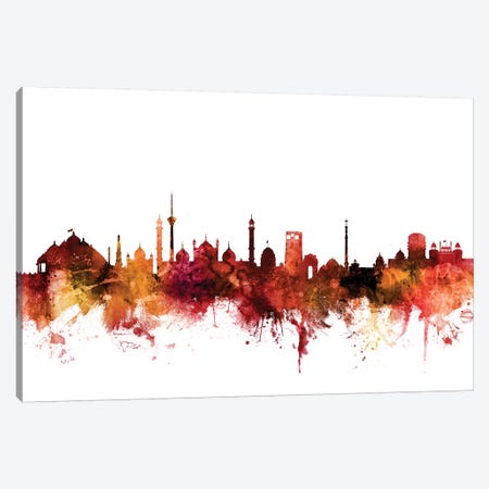 New, Delhi India Skyline Canvas Print #MTO1492} by Michael Tompsett Art Print