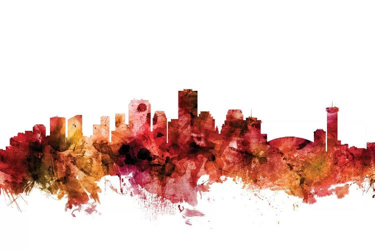 Rusted New, Orleans Louisiana Skyline