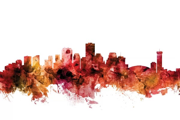 Louisiana: Rusted New, Orleans Louisiana Skyline by Michael Tompsett