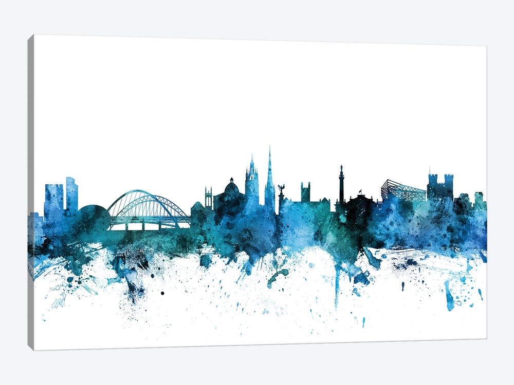 Newcastle, England Skyline by Michael Tompsett 1-piece Art Print