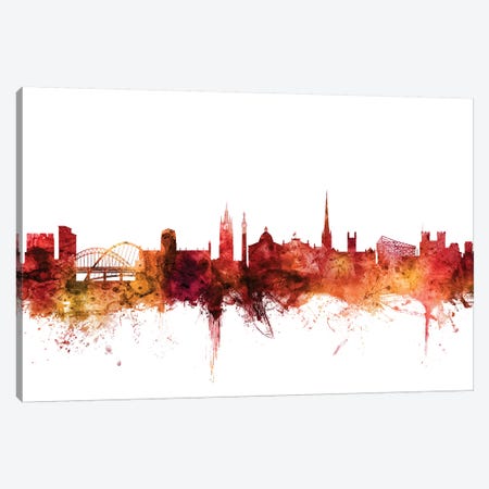 Newcastle, England Skyline Canvas Print #MTO1502} by Michael Tompsett Art Print