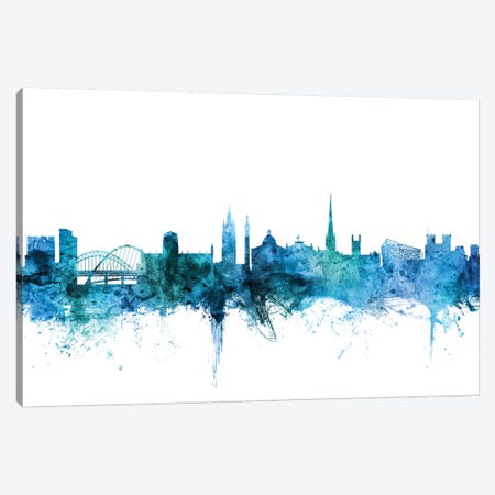 Newcastle, England Skyline Canvas Print #MTO1503} by Michael Tompsett Art Print