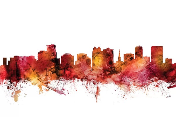 Orlando: Rusted Orlando, Florida Skyline by Michael Tompsett