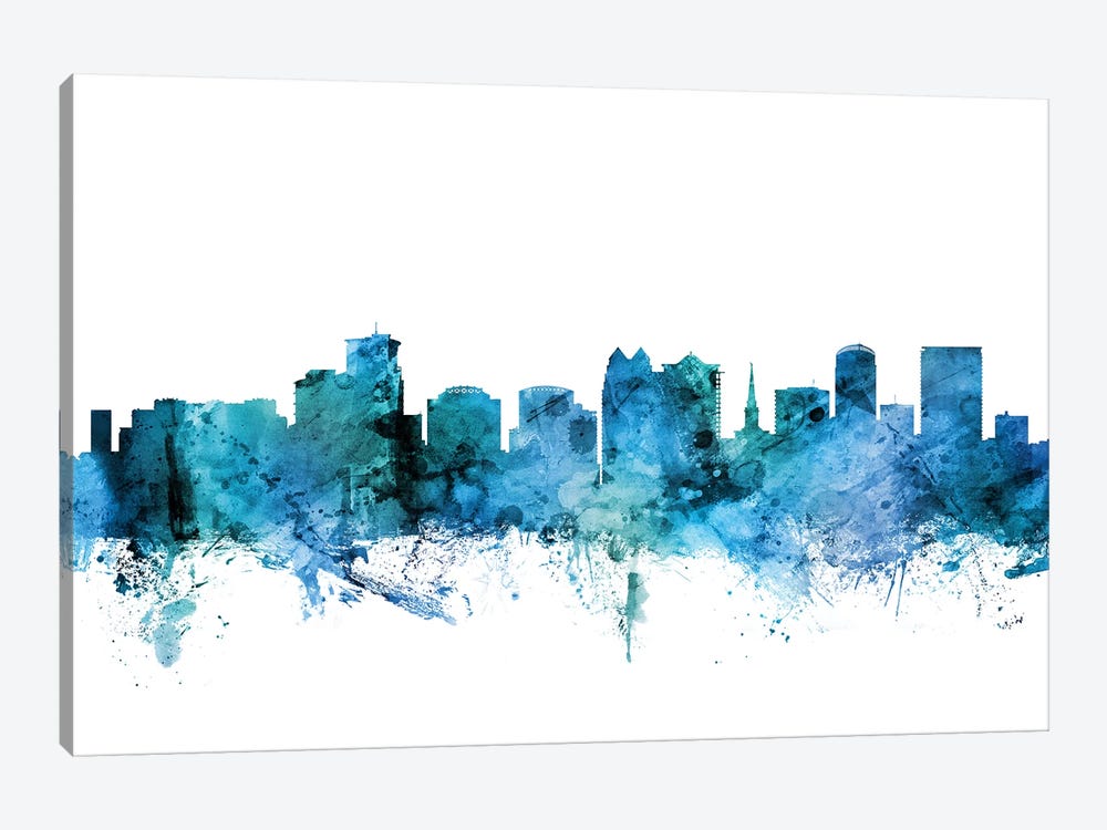 Orlando, Florida Skyline 1-piece Canvas Print