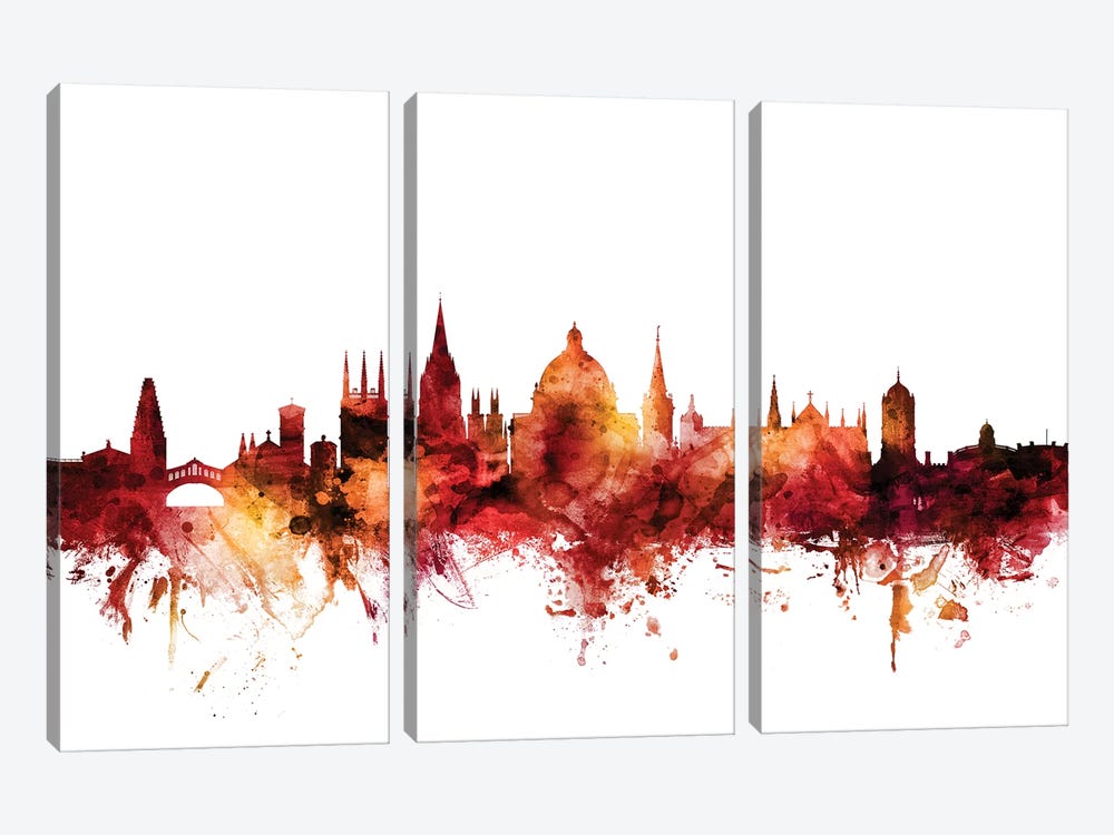 Oxford, England Skyline by Michael Tompsett 3-piece Art Print