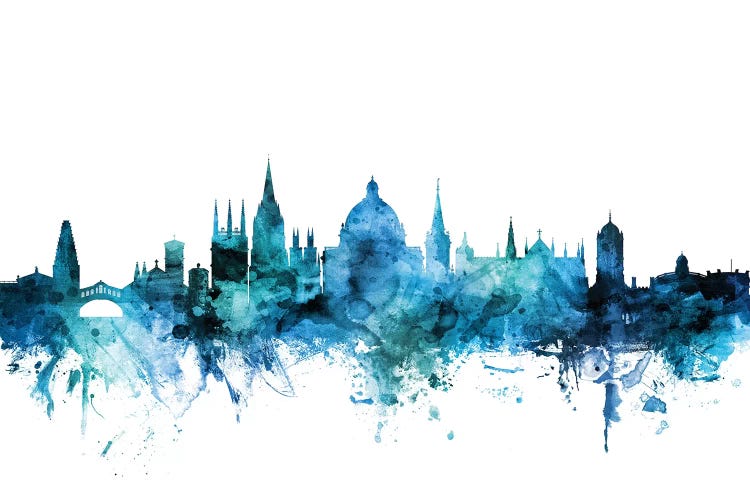 Blue Oxford, England Skyline