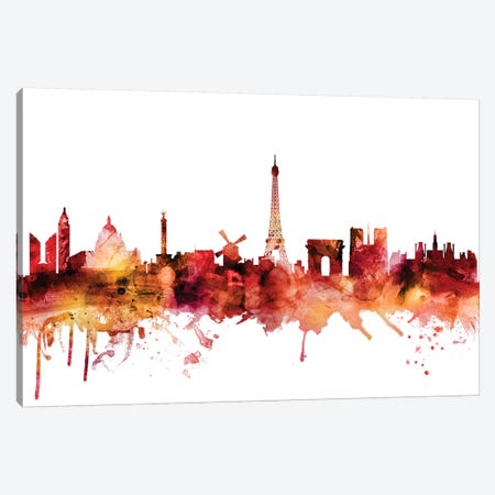 Paris, France Skyline Canvas Print #MTO1523} by Michael Tompsett Canvas Print