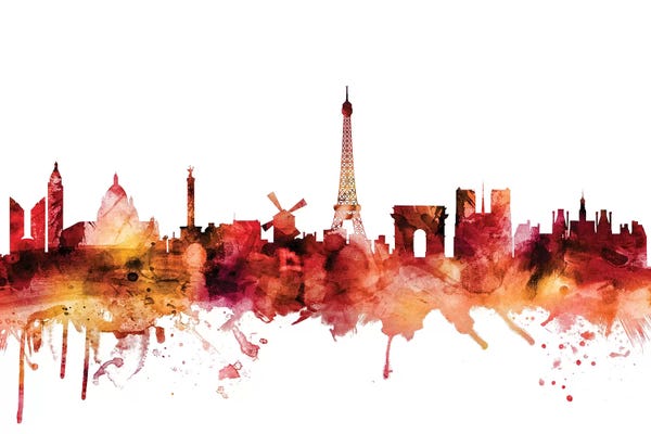 Rusted Paris, France Skyline