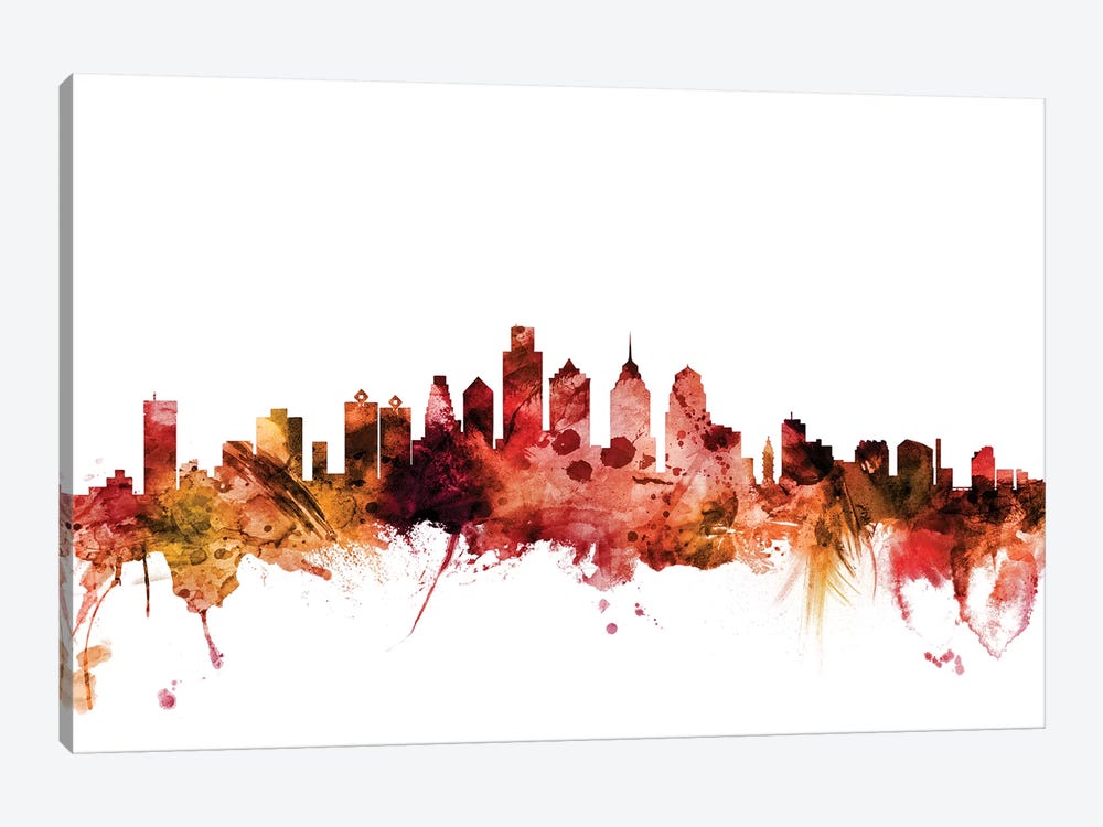 Philadelphia, Pennsylvania Skyline by Michael Tompsett 1-piece Art Print