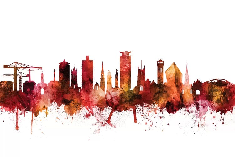 Rusted Plymouth, England Skyline by Michael Tompsett wall art