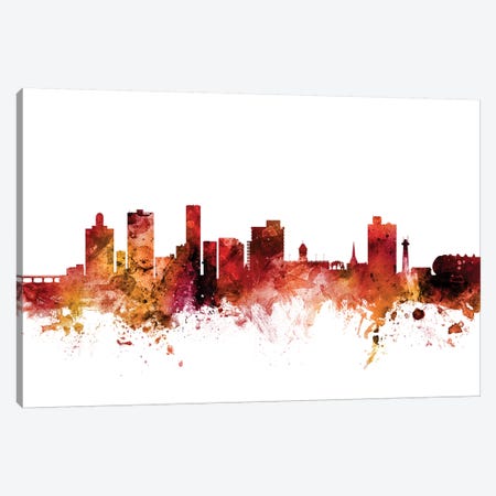 Port Elizabeth, South Africa Skyline Canvas Print #MTO1534} by Michael Tompsett Canvas Print