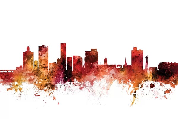 South Africa: Rusted Port Elizabeth, South Africa Skyline by Michael Tompsett