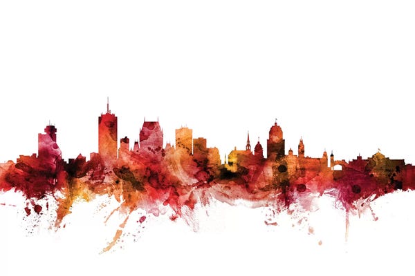 Quebec: Rusted Quebec, Canada Skyline by Michael Tompsett