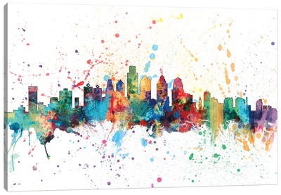 Philadelphia, Pennsylvania, USA Canvas Art Print - Skyline Art